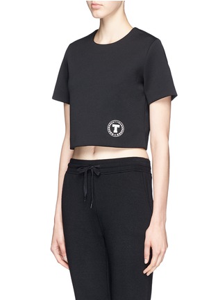 Front View - Click To Enlarge - T BY ALEXANDER WANG - T-logo scuba jersey T-shirt