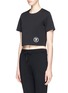 Front View - Click To Enlarge - T BY ALEXANDER WANG - T-logo scuba jersey T-shirt