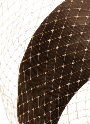 Detail View - Click To Enlarge - JENNIFER OUELLETTE - Ultra Suede Changeable Veiling Headband