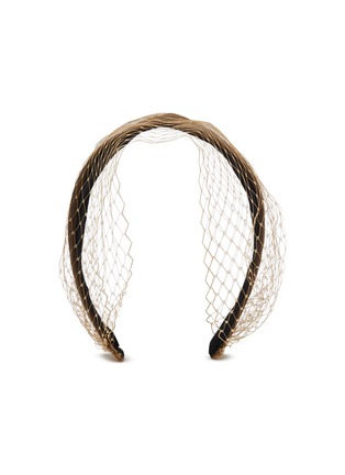 Main View - Click To Enlarge - JENNIFER OUELLETTE - Ultra Suede Changeable Veiling Headband