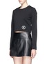 Front View - Click To Enlarge - T BY ALEXANDER WANG - T-logo scuba jersey sweatshirt