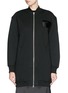 Main View - Click To Enlarge - T BY ALEXANDER WANG - Bonded fleece long bomber jacket