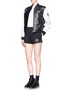 Figure View - Click To Enlarge - T BY ALEXANDER WANG - T-logo scuba jersey shorts
