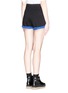 Back View - Click To Enlarge - T BY ALEXANDER WANG - Contrast rolled cuff shorts
