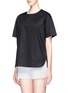 Front View - Click To Enlarge - T BY ALEXANDER WANG - Logo embroidery poplin shirt