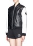 Front View - Click To Enlarge - T BY ALEXANDER WANG - Lambskin leather bomber jacket