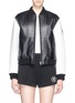 Main View - Click To Enlarge - T BY ALEXANDER WANG - Lambskin leather bomber jacket