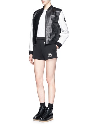 Figure View - Click To Enlarge - T BY ALEXANDER WANG - Lambskin leather bomber jacket