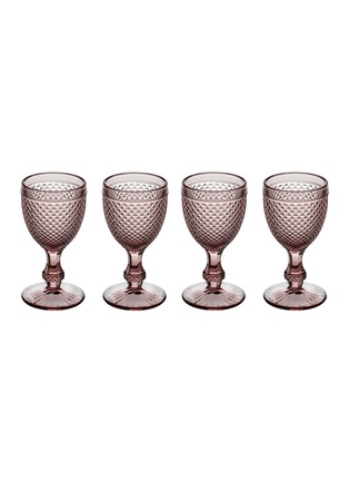 Main View - Click To Enlarge - VISTA ALEGRE - Bicos Rosa Pink Wine Glass — Set Of 4
