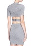 Back View - Click To Enlarge - T BY ALEXANDER WANG - Cross band rib knit cropped top