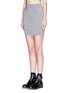 Front View - Click To Enlarge - T BY ALEXANDER WANG - Rib knit mini skirt