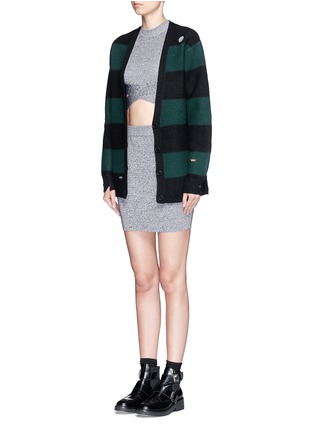 Figure View - Click To Enlarge - T BY ALEXANDER WANG - Rib knit mini skirt