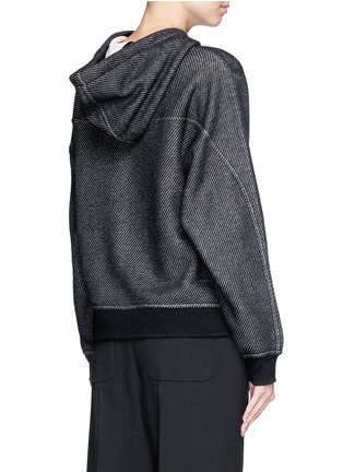 Back View - Click To Enlarge - T BY ALEXANDER WANG - French terry hoodie