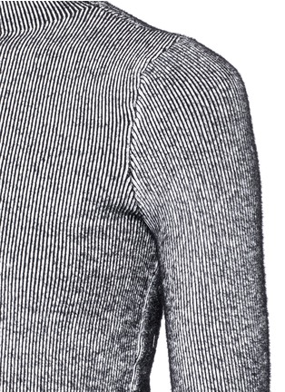 Detail View - Click To Enlarge - T BY ALEXANDER WANG - Contrast rib knit turtleneck sweater