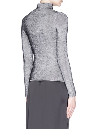 Back View - Click To Enlarge - T BY ALEXANDER WANG - Contrast rib knit turtleneck sweater