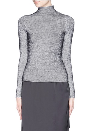 Main View - Click To Enlarge - T BY ALEXANDER WANG - Contrast rib knit turtleneck sweater