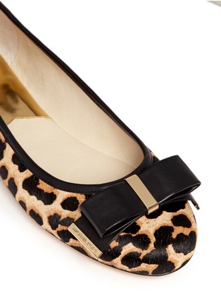 Detail View - Click To Enlarge - MICHAEL KORS - 'Kiera' cheetah print calf hair ballet flats