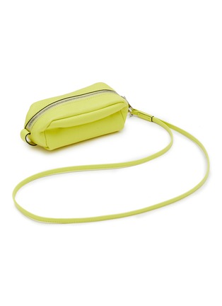 Detail View - Click To Enlarge - VALEXTRA - Micro Origami Leather Crossbody Bag