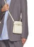 Figure View - Click To Enlarge - VALEXTRA - Brera B-Tracollina Leather Crossbody Bag