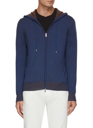 Main View - Click To Enlarge - EQUIL - Color Contrast Hoodie Jacket