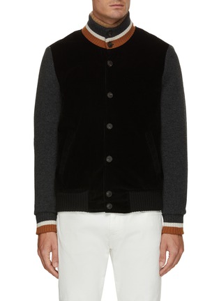 Main View - Click To Enlarge - EQUIL - Color Contrast Varsity Jacket