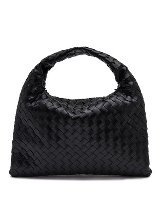 Main View - Click To Enlarge - BOTTEGA VENETA - Small Hop Intrecciato 15 Leather Hobo Bag