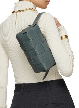 BOTTEGA VENETA, Small Brick Cassette Intrecciato Leather Shoulder Bag, Women