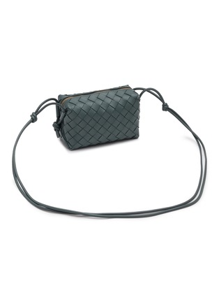 Detail View - Click To Enlarge - BOTTEGA VENETA - Mini Loop Intrecciato Leather Crossbody Bag