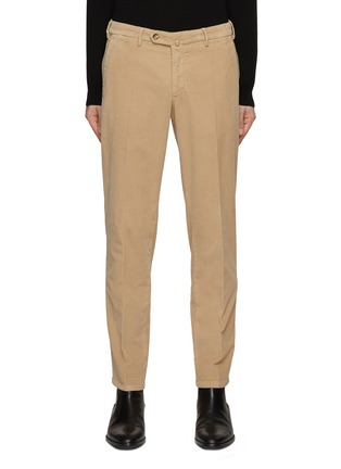 Main View - Click To Enlarge - EQUIL - Elton Low Rise Flat Front Corduroy Pants