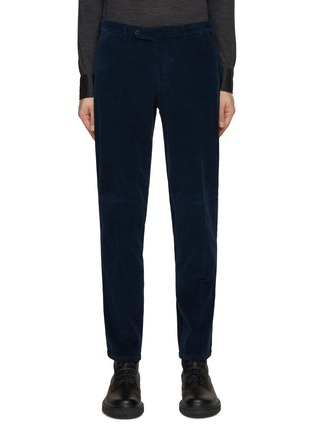 Main View - Click To Enlarge - EQUIL - Elton Low Rise Flat Front Corduroy Pants