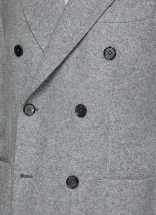  - EQUIL - Wool Blend Peak Lapel Double Breasted Blazer