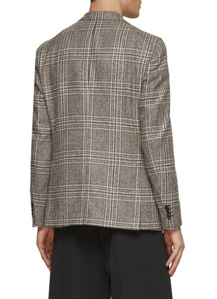Back View - Click To Enlarge - EQUIL - Notch Lapel Plaid Blazer