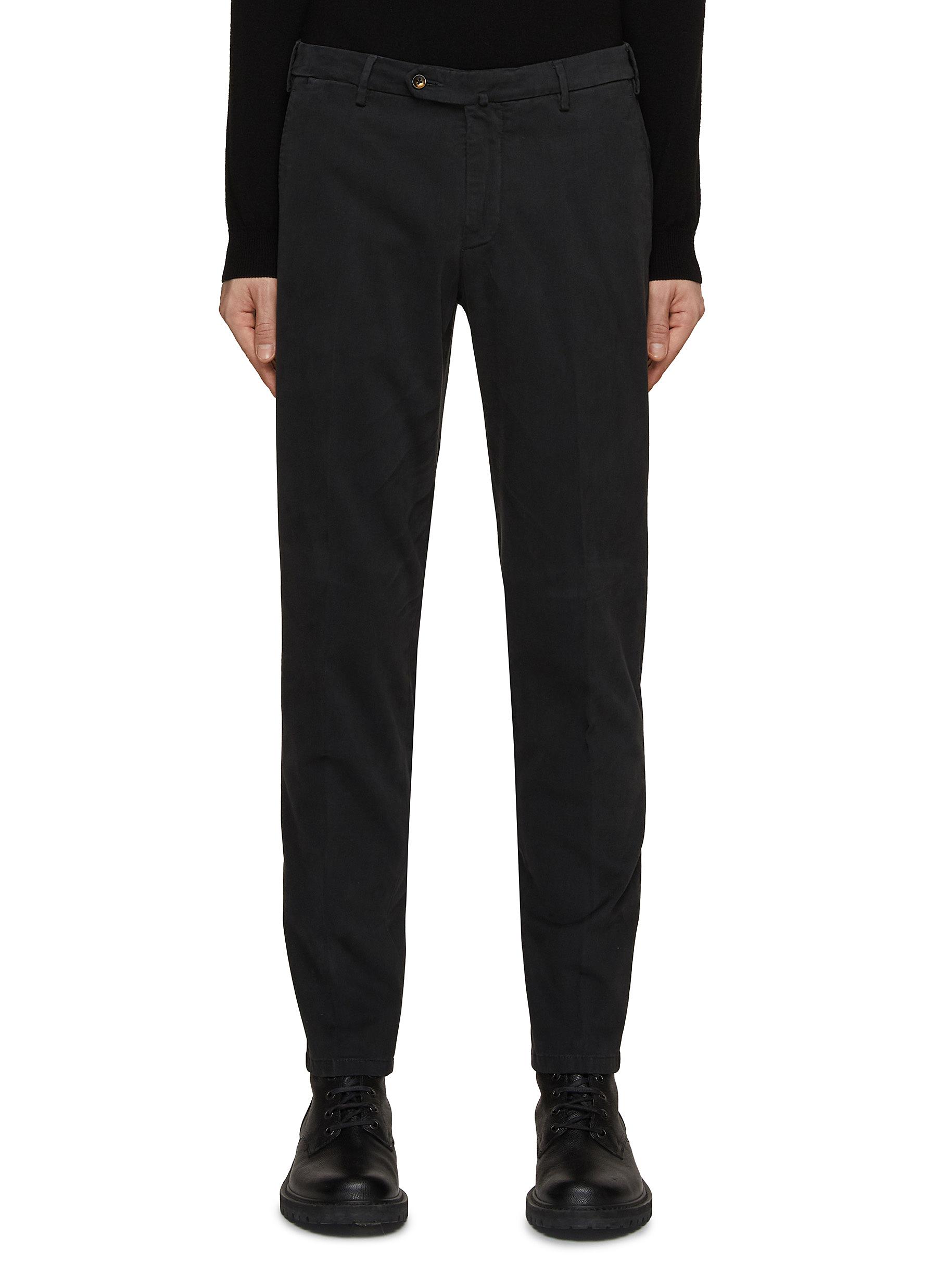 Buy online Men Mid Rise Flat Front Formal Trouser from Bottom Wear for Men  by Solemio for ₹919 at 54% off | 2024 Limeroad.com