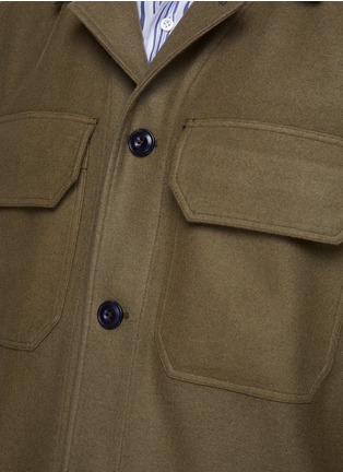  - EQUIL - Chest Pocket Wool Blend Shirt Jacket