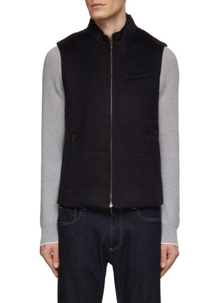 Main View - Click To Enlarge - EQUIL - Zip Up Cashmere Knit Vest