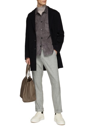 Figure View - Click To Enlarge - EQUIL - Suede Shirt Jacket
