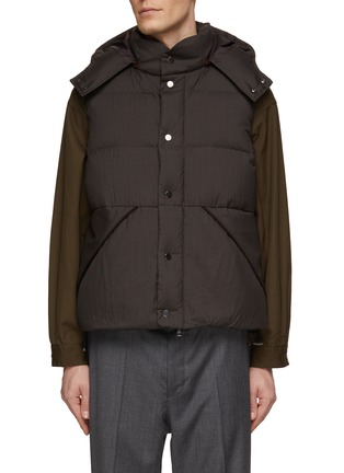 Main View - Click To Enlarge - EQUIL - Removable Hood Puffer Vest