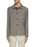 Main View - Click To Enlarge - BARENA - Patch Pocket Wool Overshirt