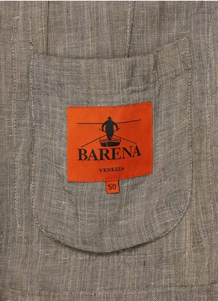  - BARENA - Double Breasted Cotton Linen Blazer
