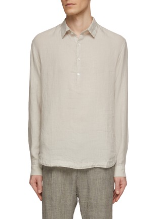 Main View - Click To Enlarge - BARENA - Pavan Telino Linen Shirt