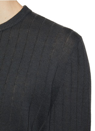  - BARENA - Ato Linen Cotton Rib Knit Sweater