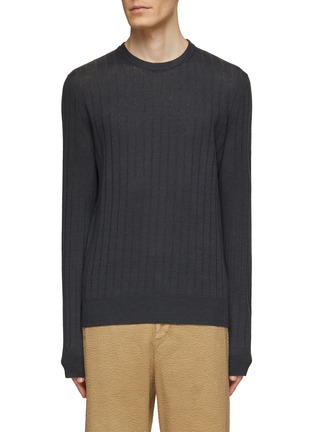 BARENA | Ato Linen Cotton Rib Knit Sweater