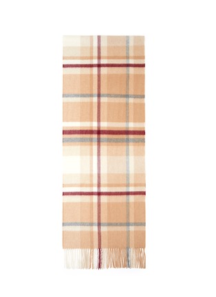 Detail View - Click To Enlarge - JOHNSTONS OF ELGIN - Flannel Check Cashmere Scarf