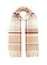 Main View - Click To Enlarge - JOHNSTONS OF ELGIN - Flannel Check Cashmere Scarf