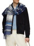 Figure View - Click To Enlarge - JOHNSTONS OF ELGIN - Flannel Check Cashmere Scarf