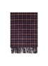 Detail View - Click To Enlarge - JOHNSTONS OF ELGIN - Traditional Chequered Reversible Cashmere Scarf