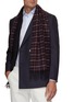 Figure View - Click To Enlarge - JOHNSTONS OF ELGIN - Traditional Chequered Reversible Cashmere Scarf