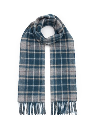 Main View - Click To Enlarge - JOHNSTONS OF ELGIN - Sports Reversible Cashmere Scarf