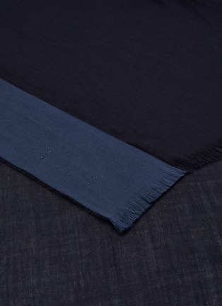 Detail View - Click To Enlarge - JOHNSTONS OF ELGIN - Ribbon Contrast Edge Wool Scarf