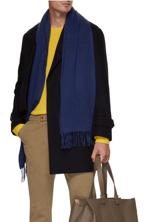 Figure View - Click To Enlarge - JOHNSTONS OF ELGIN - Plain Wide Cashmere Scarf